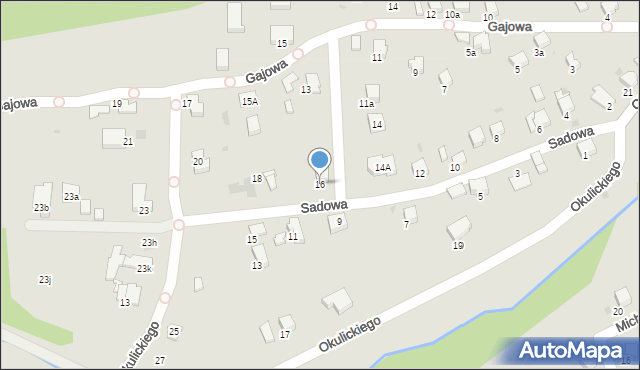 Gorlice, Sadowa, 16, mapa Gorlic