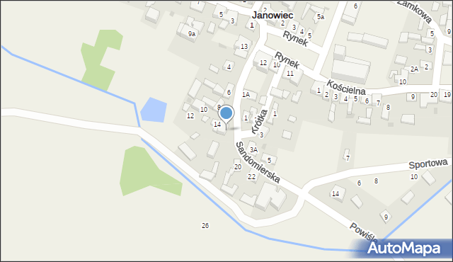 Janowiec, Sandomierska, 16, mapa Janowiec