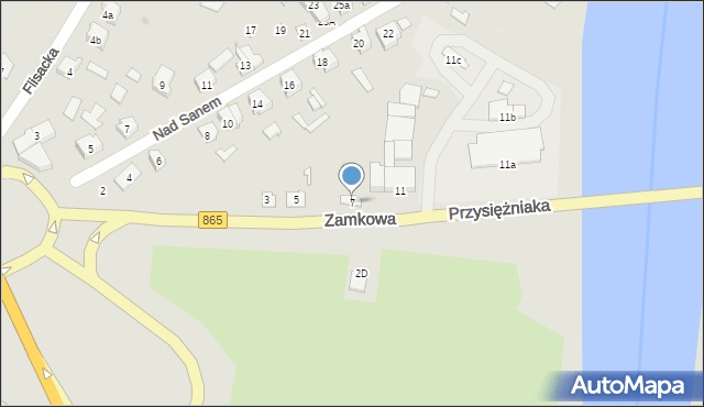 Jarosław, Sanowa, 7, mapa Jarosławia