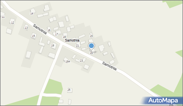 Jurkowice, Samotnia, 22, mapa Jurkowice