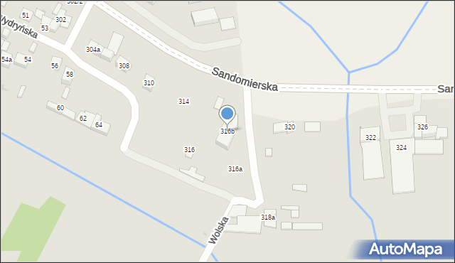 Kielce, Sandomierska, 316b, mapa Kielc