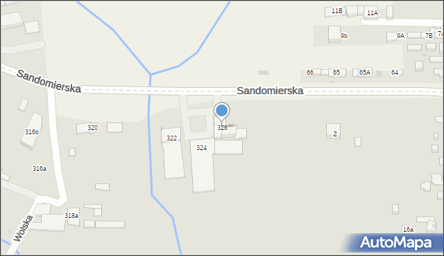 Kielce, Sandomierska, 326, mapa Kielc