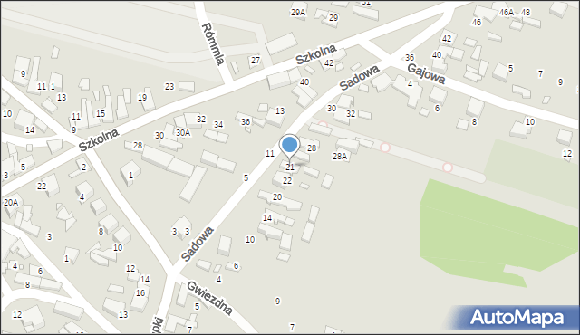 Kłobuck, Sadowa, 21, mapa Kłobuck
