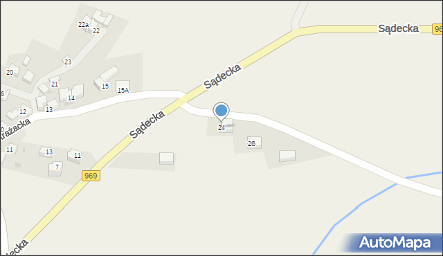 Kluszkowce, Sądecka, 24, mapa Kluszkowce