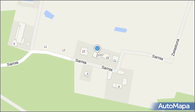 Kobylarnia, Sarnia, 17, mapa Kobylarnia