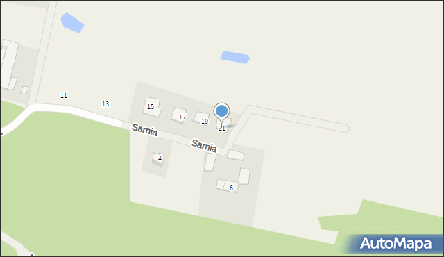 Kobylarnia, Sarnia, 21, mapa Kobylarnia