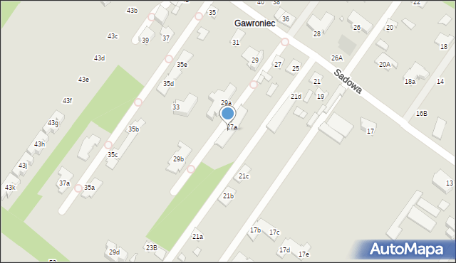 Konstancin-Jeziorna, Sadowa, 27b, mapa Konstancin-Jeziorna