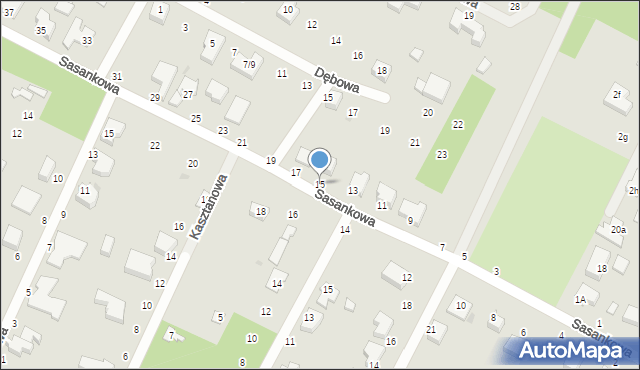 Konstantynów Łódzki, Sasankowa, 15, mapa Konstantynów Łódzki