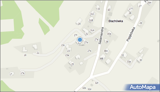 Kościelisko, Salamandra, 27e, mapa Kościelisko