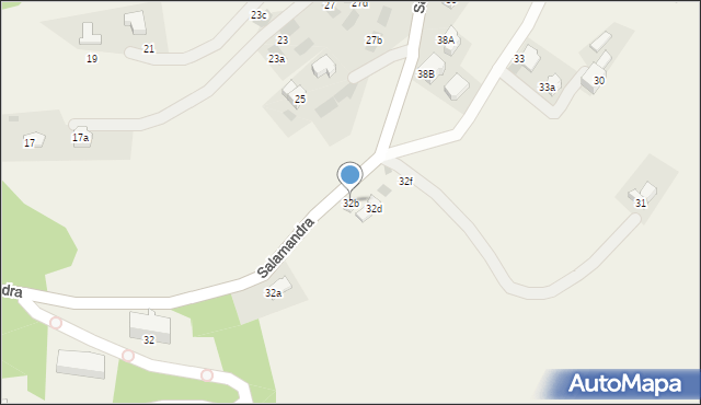 Kościelisko, Salamandra, 32b, mapa Kościelisko