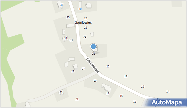 Kostkowice, Samlowiec, 22, mapa Kostkowice