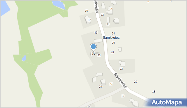 Kostkowice, Samlowiec, 31, mapa Kostkowice