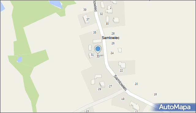 Kostkowice, Samlowiec, 33, mapa Kostkowice