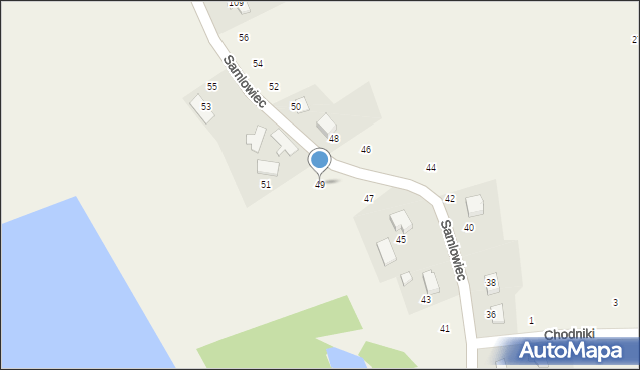 Kostkowice, Samlowiec, 49, mapa Kostkowice
