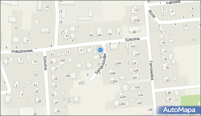 Koszyce Wielkie, Sanguszków, 4, mapa Koszyce Wielkie