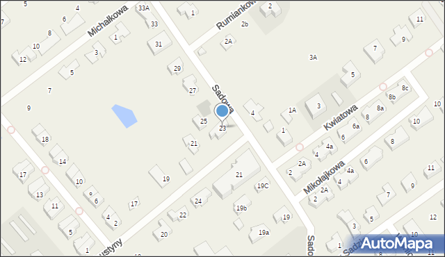 Kowale, Sadowa, 23, mapa Kowale