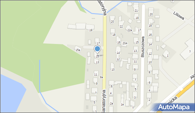 Kowanówko, Sanatoryjna, 15, mapa Kowanówko