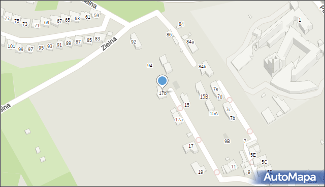 Kraków, Salezjańska, 17b, mapa Krakowa