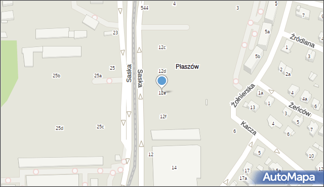 Kraków, Saska, 12e, mapa Krakowa