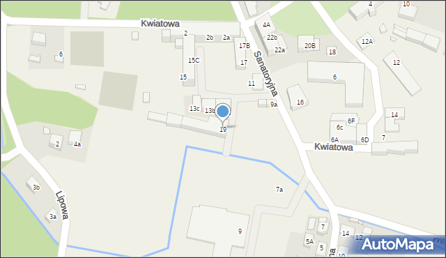 Krośnice, Sanatoryjna, 19, mapa Krośnice