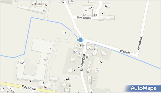 Krośnice, Sanatoryjna, 7, mapa Krośnice