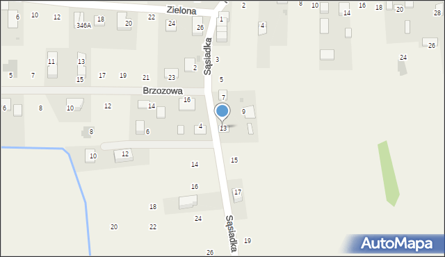 Krzeczów, Sąsiadka Zdzisława, ks., 13, mapa Krzeczów