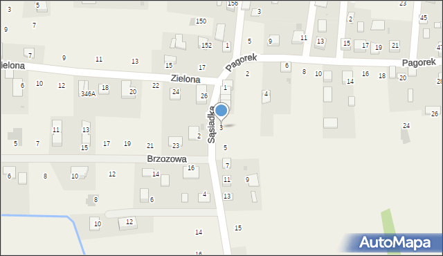 Krzeczów, Sąsiadka Zdzisława, ks., 3, mapa Krzeczów