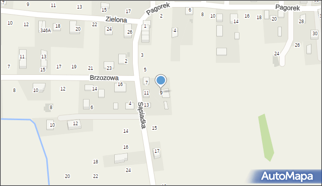 Krzeczów, Sąsiadka Zdzisława, ks., 9, mapa Krzeczów