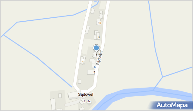 Lechitów, Sądowel, 8, mapa Lechitów