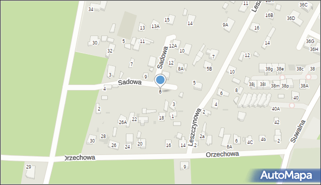 Legionowo, Sadowa, 6, mapa Legionowo