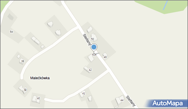 Leśnica, Sądel, 42a, mapa Leśnica