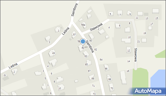 Lubiszewo Tczewskie, Sambora, 61, mapa Lubiszewo Tczewskie