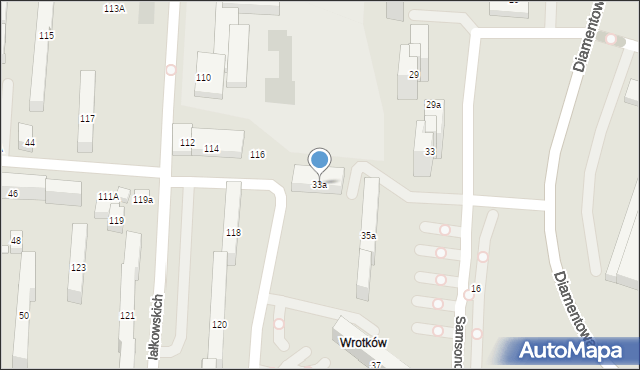 Lublin, Samsonowicza Jana, 33a, mapa Lublina