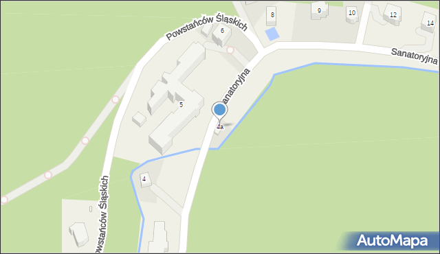 Międzygórze, Sanatoryjna, 4a, mapa Międzygórze