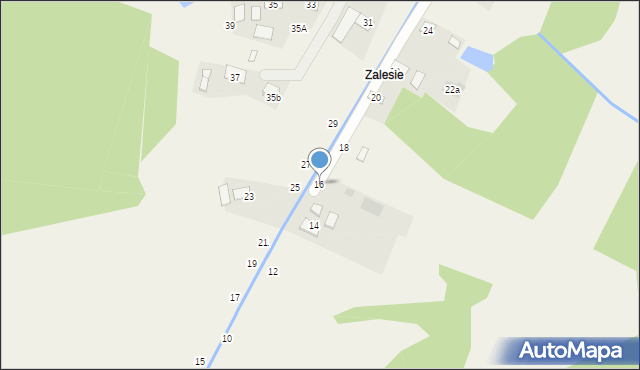 Mokrzyska, Sąsiedzka, 16, mapa Mokrzyska