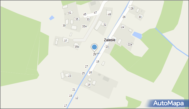 Mokrzyska, Sąsiedzka, 29, mapa Mokrzyska