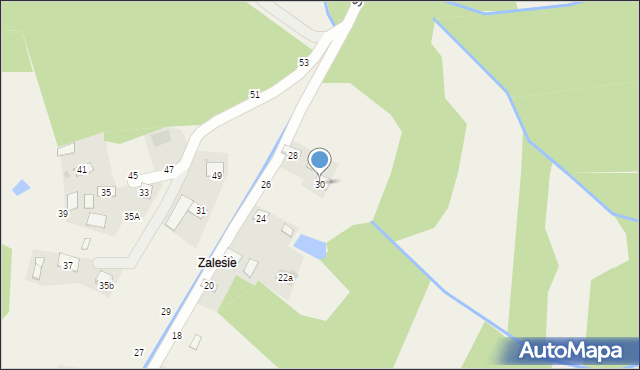 Mokrzyska, Sąsiedzka, 30, mapa Mokrzyska