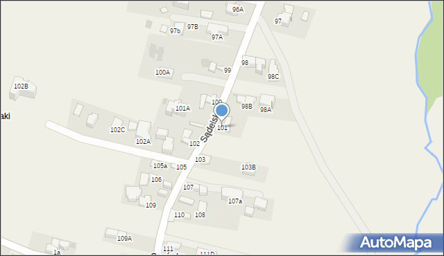 Murzasichle, Sądelska, 101, mapa Murzasichle