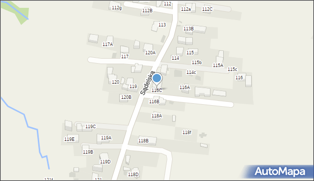 Murzasichle, Sądelska, 116C, mapa Murzasichle