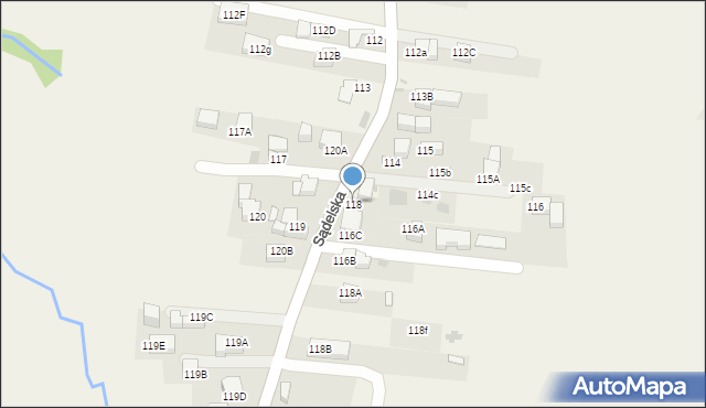 Murzasichle, Sądelska, 118, mapa Murzasichle