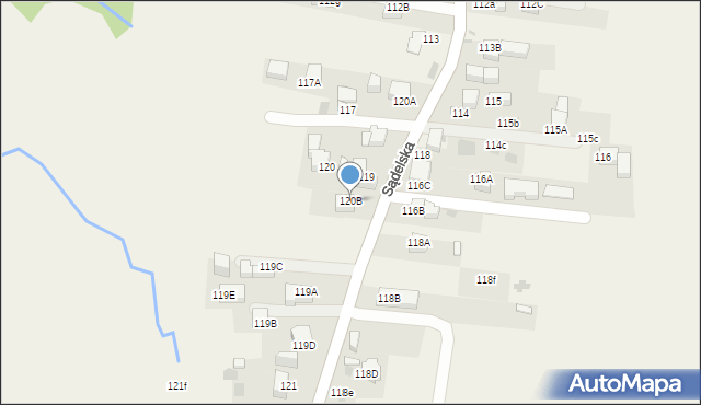 Murzasichle, Sądelska, 120B, mapa Murzasichle