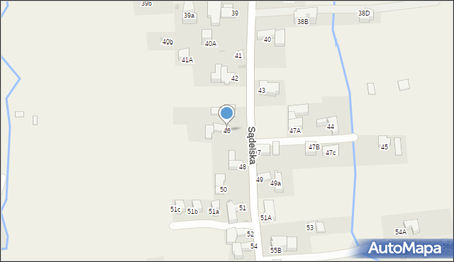 Murzasichle, Sądelska, 46, mapa Murzasichle