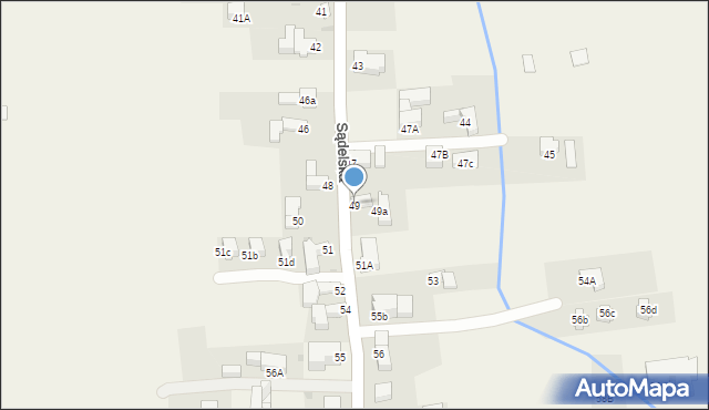 Murzasichle, Sądelska, 49, mapa Murzasichle