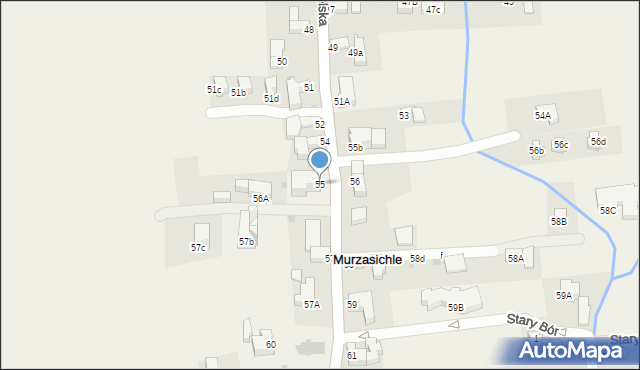 Murzasichle, Sądelska, 55, mapa Murzasichle