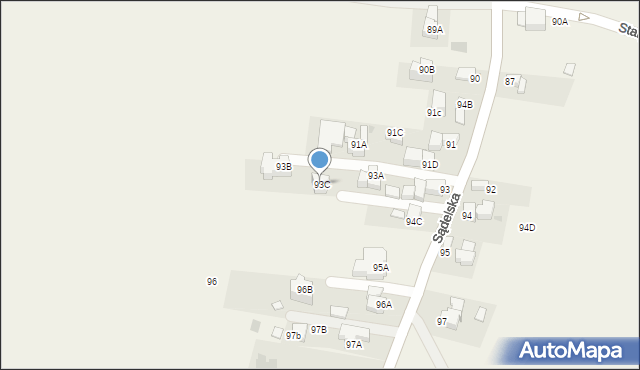 Murzasichle, Sądelska, 93C, mapa Murzasichle