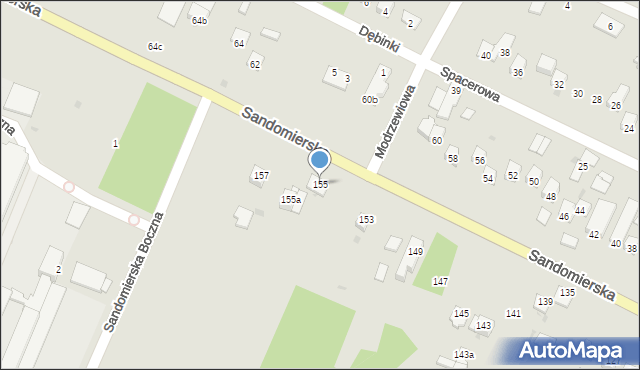 Nisko, Sandomierska, 155, mapa Nisko