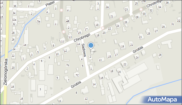 Nowa Sól, Sadowa, 3, mapa Nowa Sól