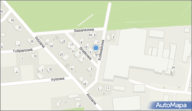 Nowa Wieś, Sasankowa, 5, mapa Nowa Wieś
