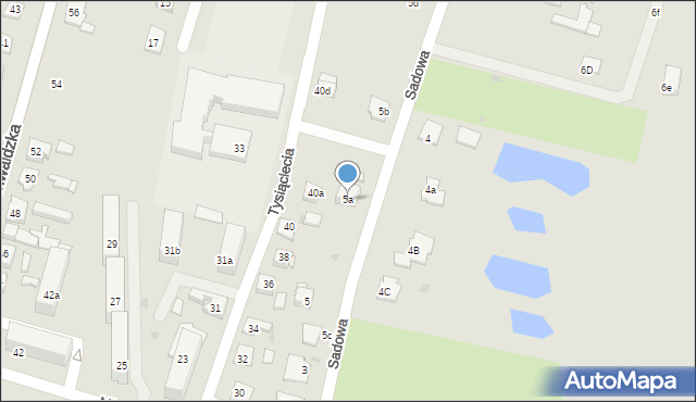 Nowe Miasto Lubawskie, Sadowa, 5a, mapa Nowe Miasto Lubawskie