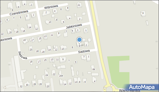 Nowe Miasto nad Pilicą, Sadowa, 4, mapa Nowe Miasto nad Pilicą